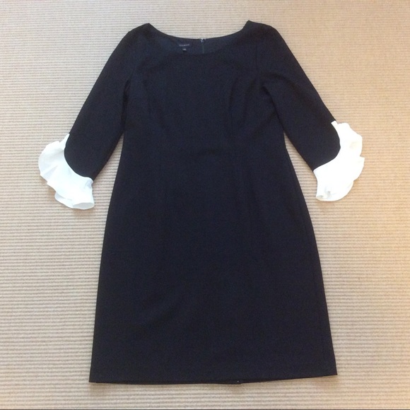 Talbots Black Sheath Dress - Size 12 - Picture 4 of 13